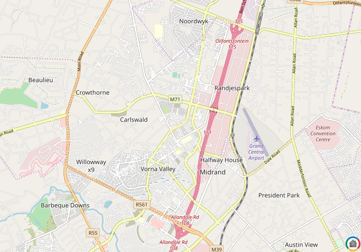 Map location of Erand